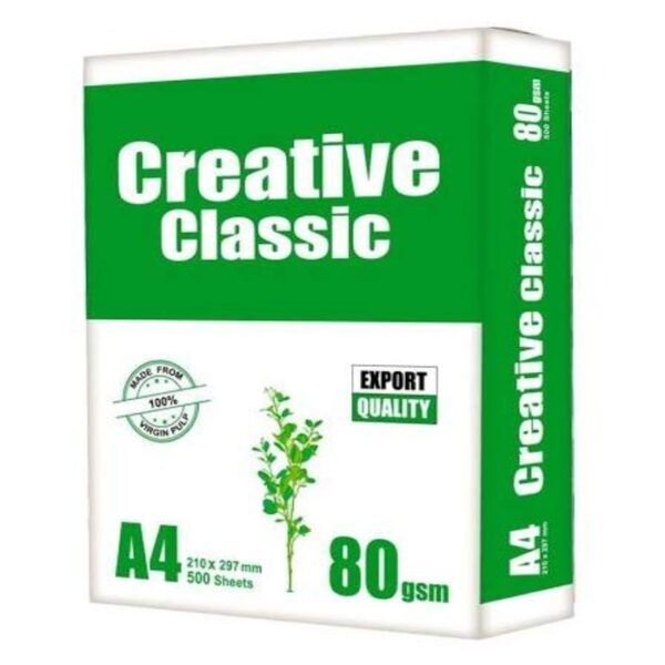 Creative Classic A4 Size Offset Paper 80 GSM 500 Sheet 1 Rim