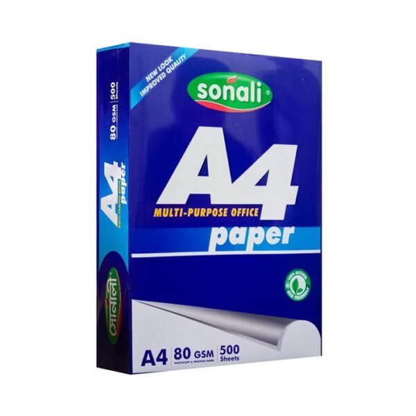 Sonali A4 Size Offset Paper 80 GSM 500 Sheet 1 Reem